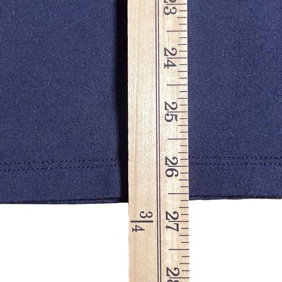 Chico’s Touch of Cool Navy V-Neck Flutter Sleeve Embellished Top Size 3 (XL) - Picture 15 of 16